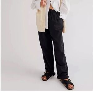 Free People Addy Chino Pants in Black The Adventurer